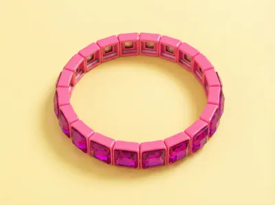 PINK GEMSTONE BRACELET THE STAG OKLAHOMA