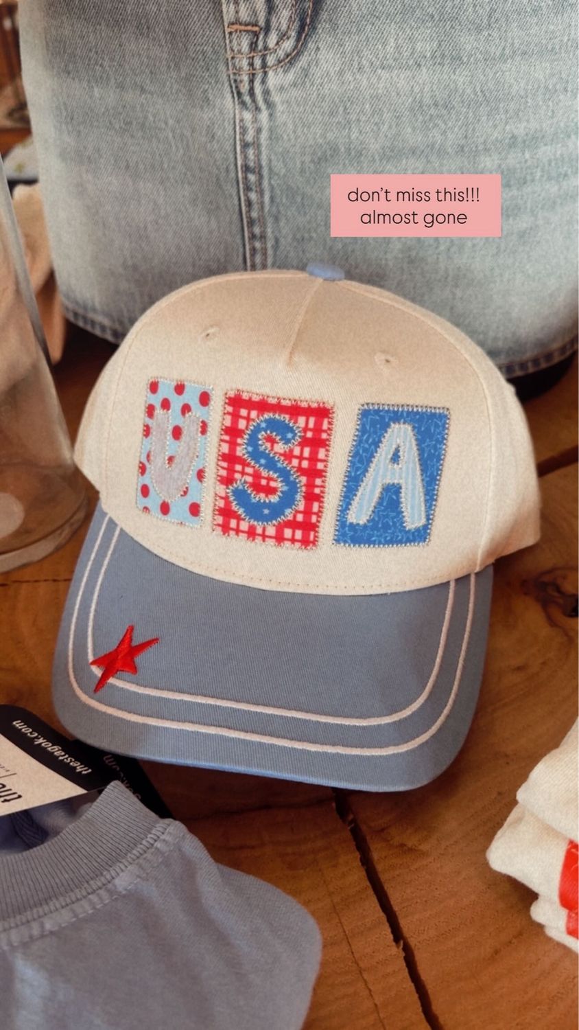 USA PATCHWORK TRUCKER HAT