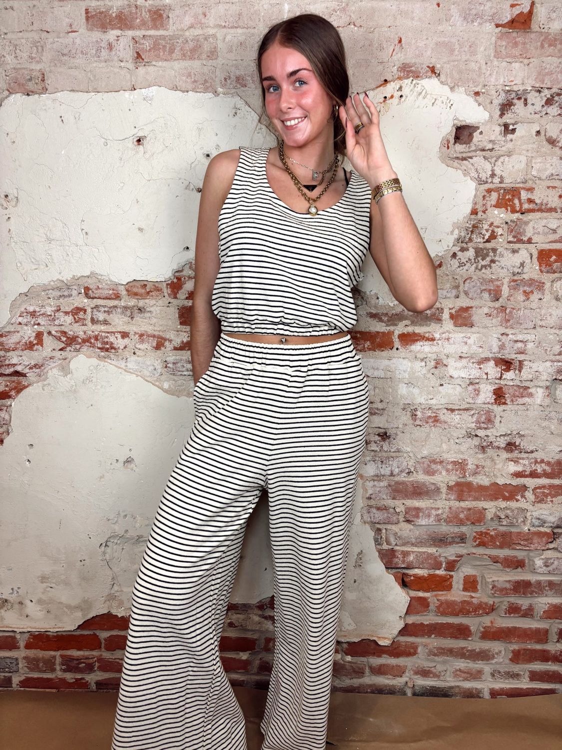 STRIPED FRENCH TERRY