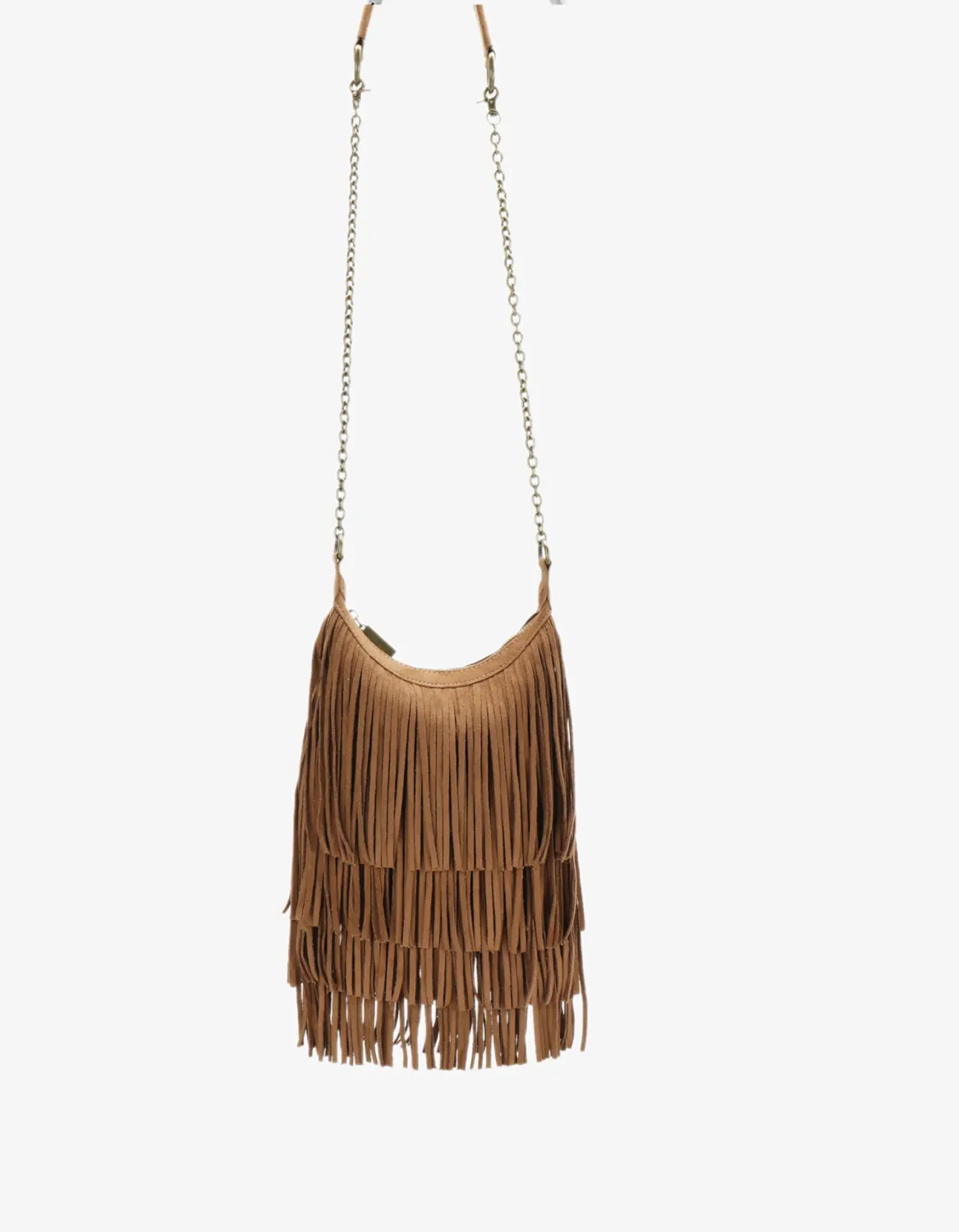 camel fringe crossbody purse boho western bag