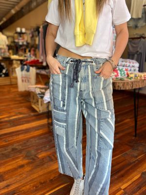PATCH POCKET BARREL PANTS