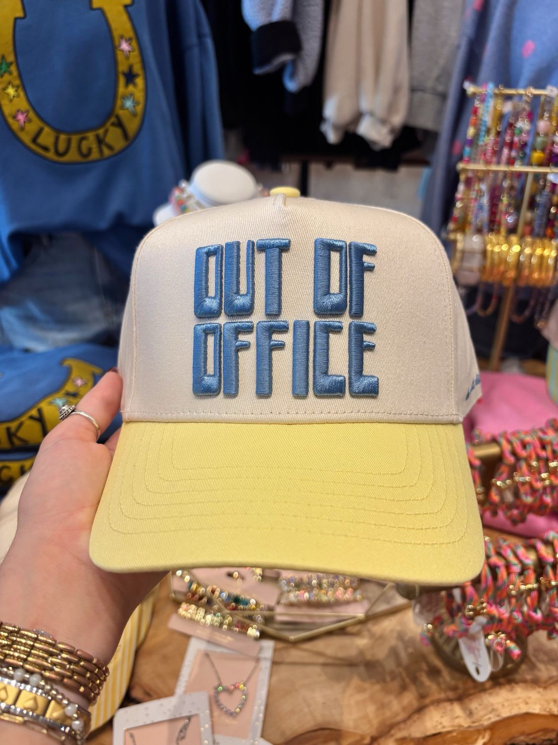OUT OF OFFICE YELLOW TRUCKER