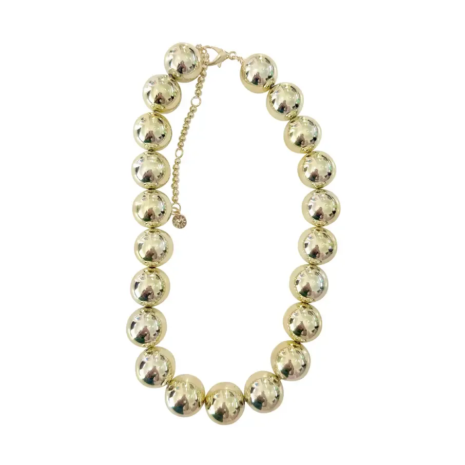 BALLARD GOLD BEADED NECKLACE