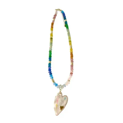 FERRAH MULTI W/ WHITE HEART