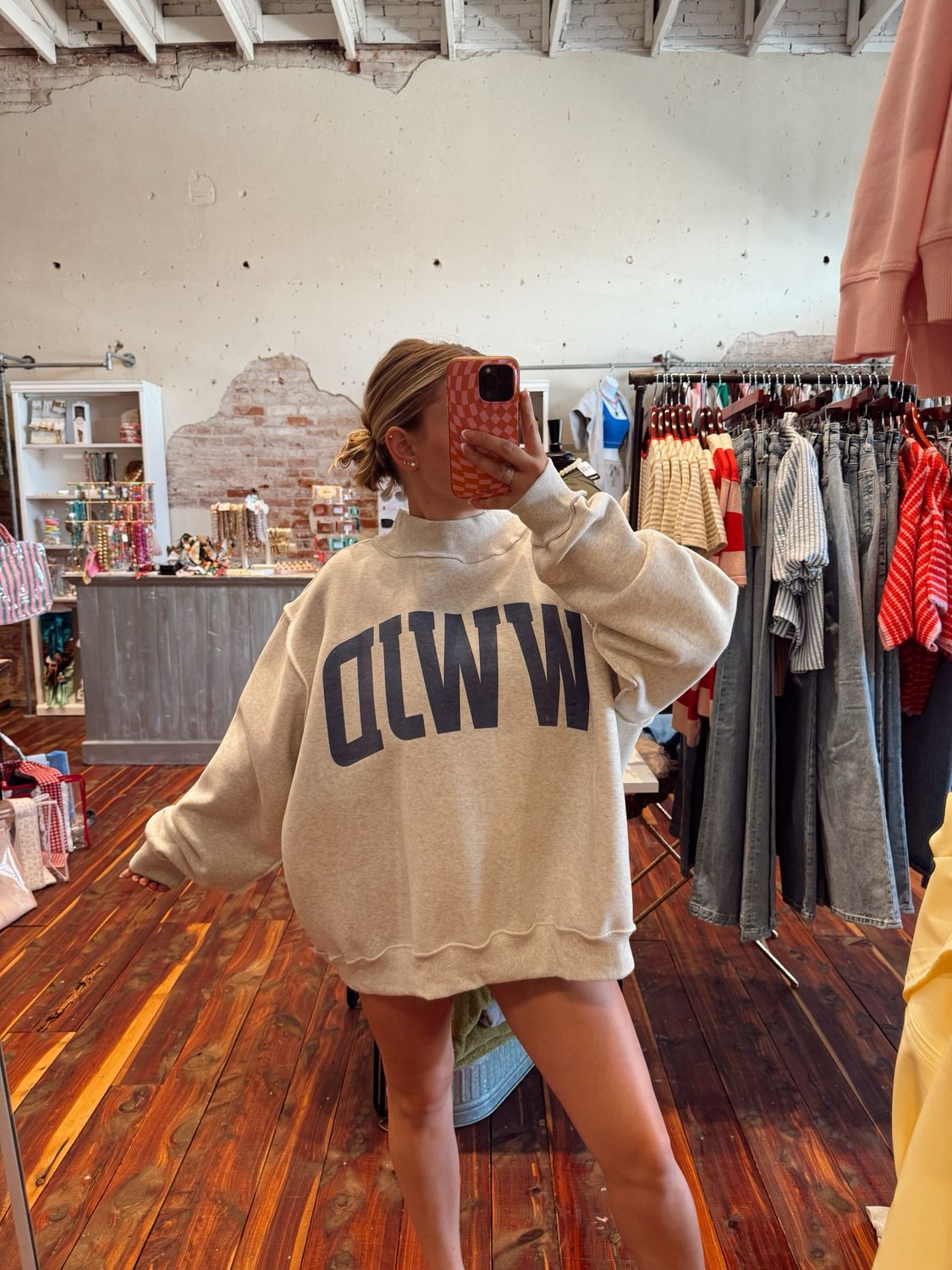 WWJD &amp; AMEN REVERSIBLE MOCK NECK