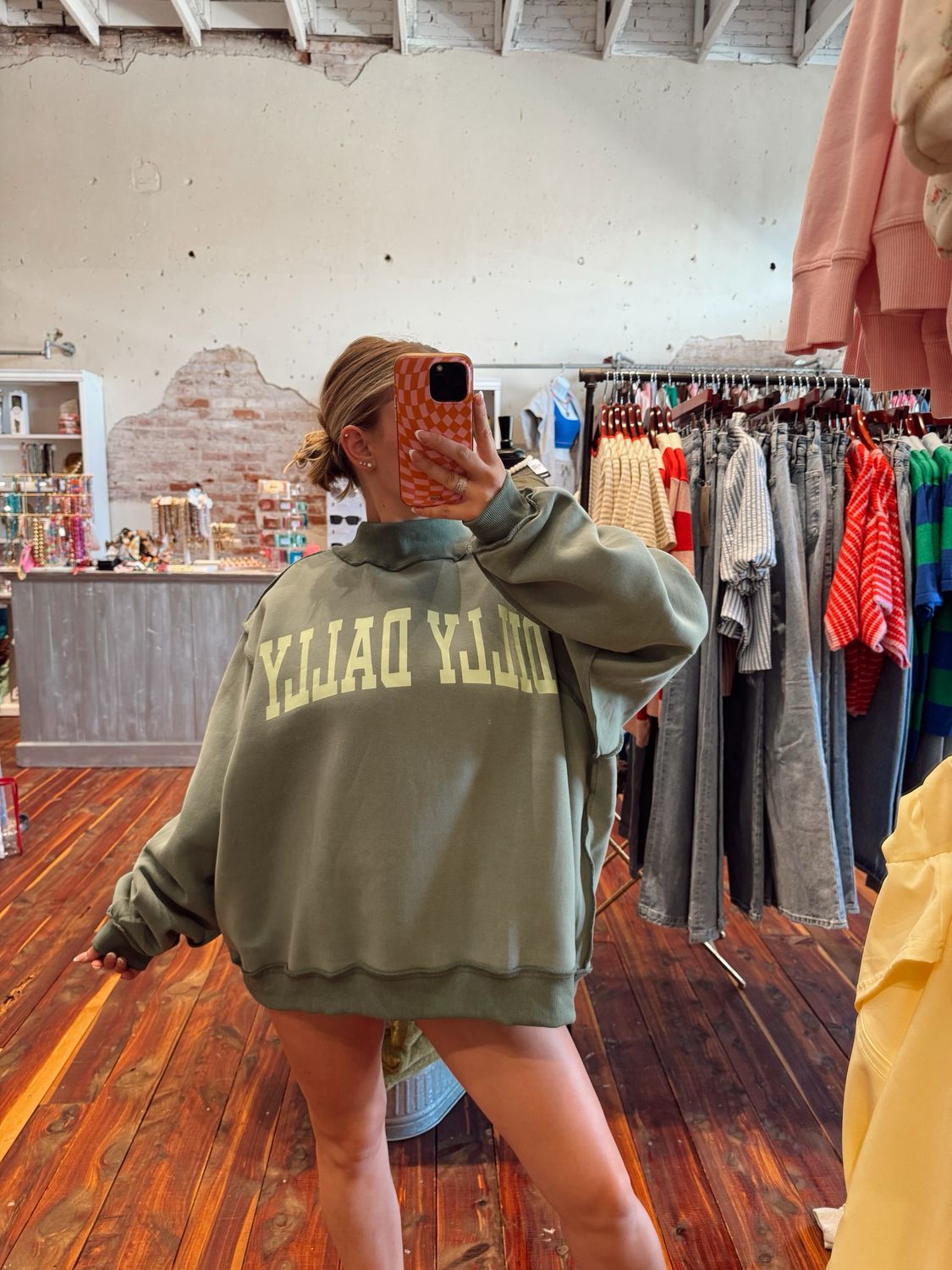 DILLY DALLY REVERSIBLE MOCK NECK