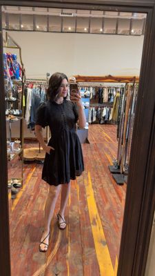 CENTER STITCH MINI DRESS