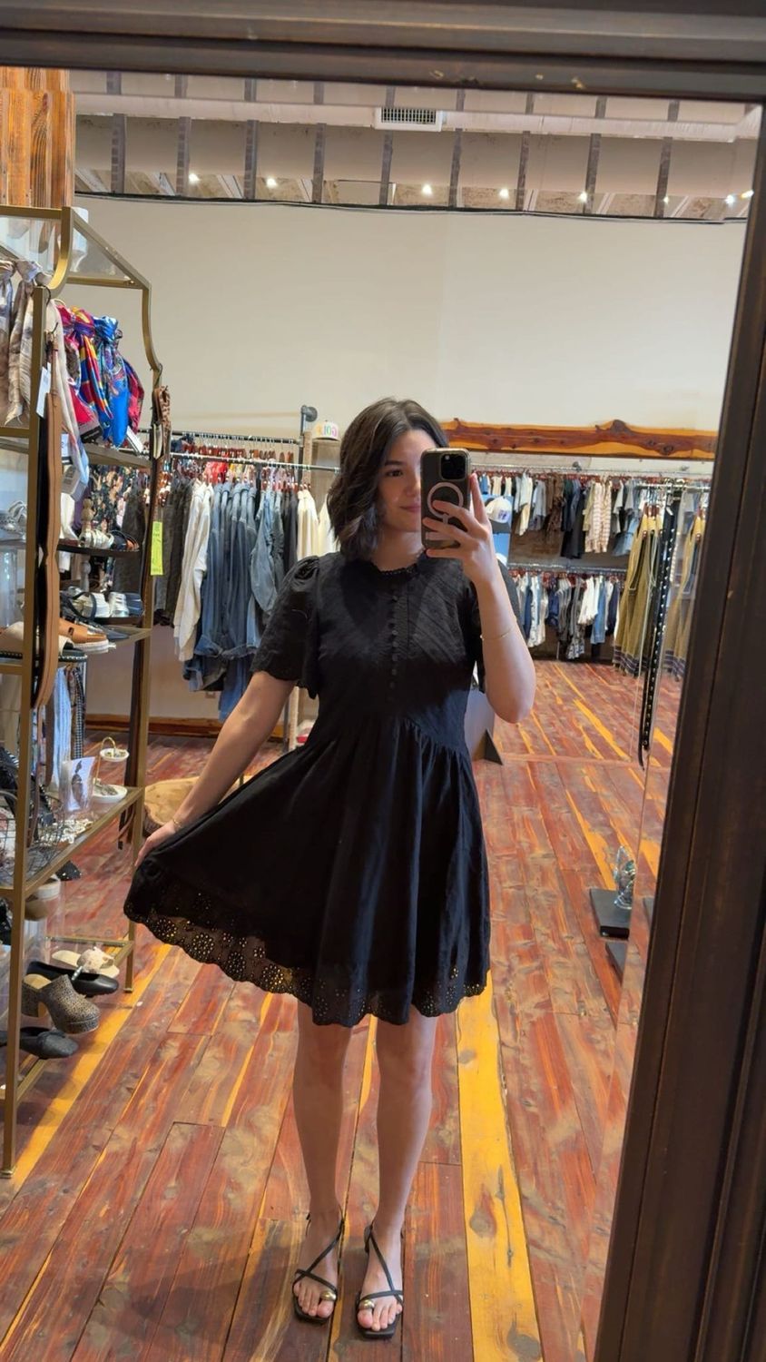 CENTER STITCH MINI DRESS