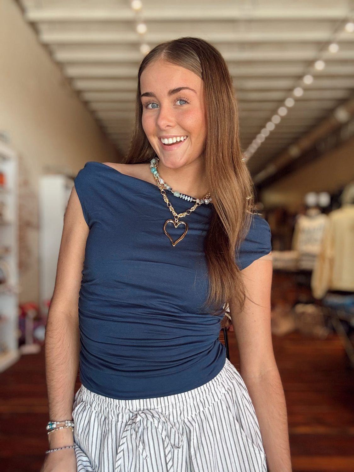 DOUBLE RUCHING TOP
