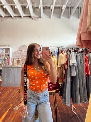 HALTER POLKA DOT TOP