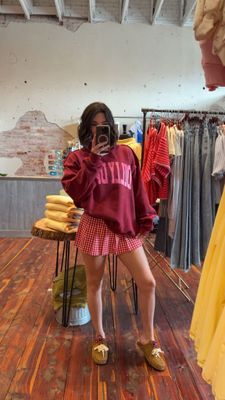 GINGHAM SKORT