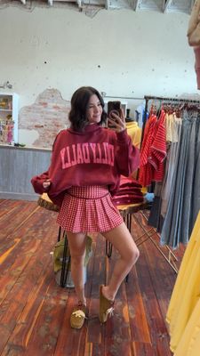 GINGHAM SKORT
