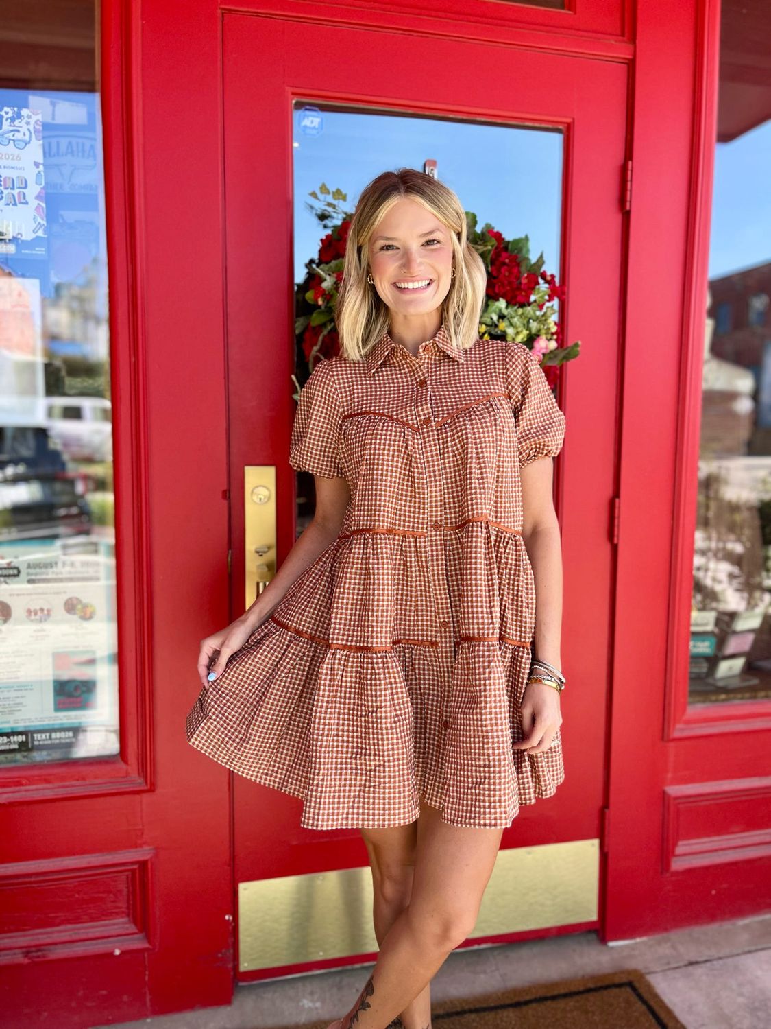 TERRACOTTA CHECK MINI
