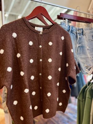SS POLKA DOT CARDI