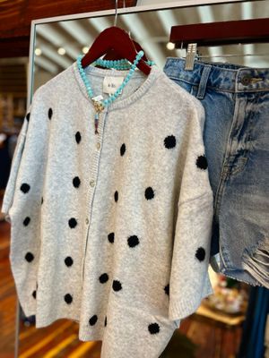 SS POLKA DOT CARDI