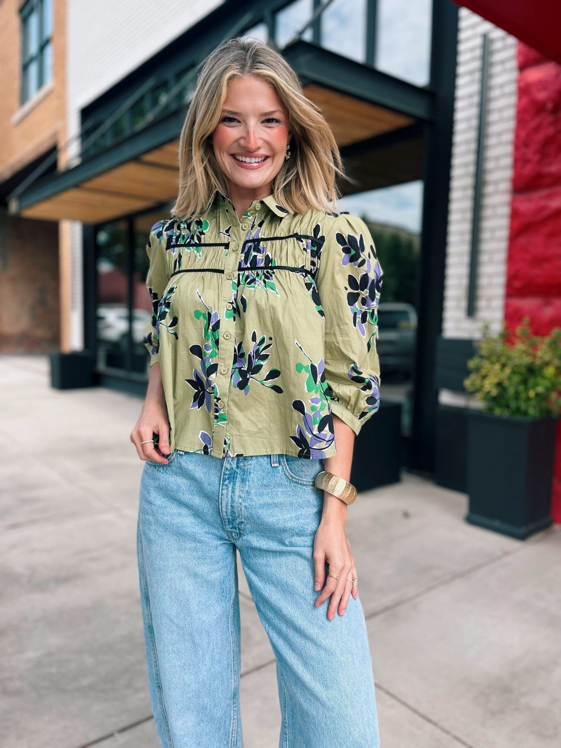 VERDANT LEAVES BLOUSE