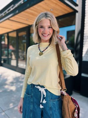 ROLLED KNIT TOP