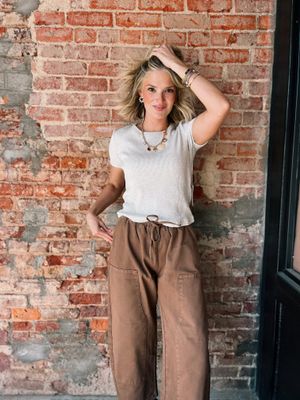 RYLEE RIBBED TEE