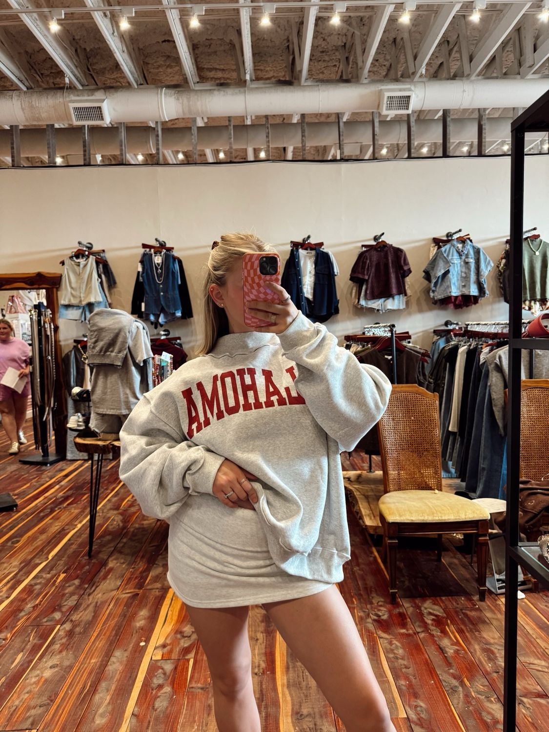 OKLAHOMA &amp; OKC REVERSIBLE MOCK NECK