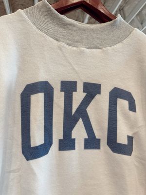 OKLAHOMA &amp; OKC REVERSIBLE MOCK NECK
