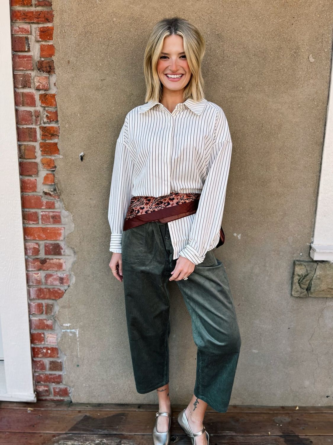 STRIPED BUTTON DOWN