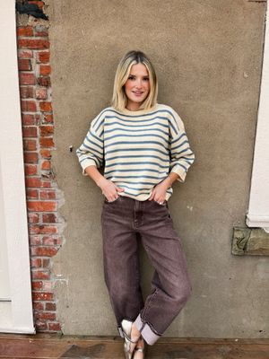 STRIPED CREWNECK