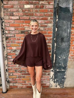 ROMY CAPE ROMPER