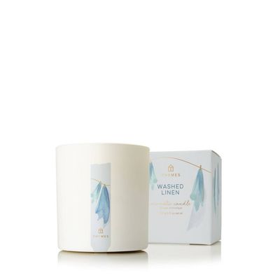Washed Linen Poured Candle