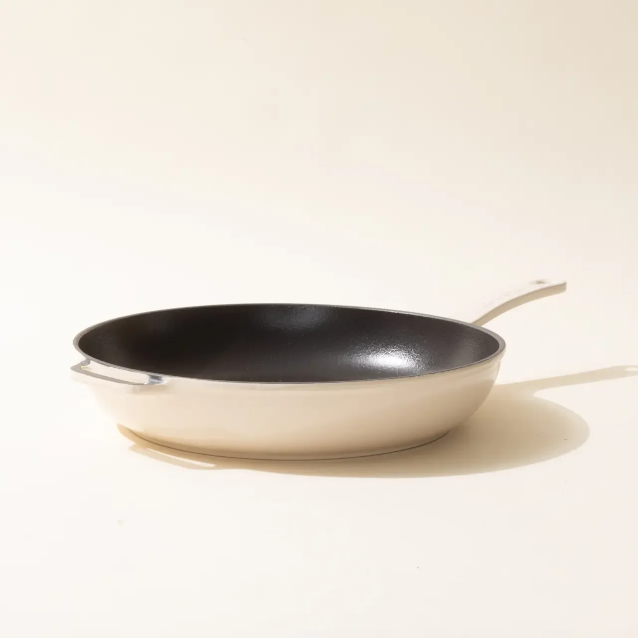 MADE IN Enameled Cast Iron Skillet 11.5&quot;, Color: Antique White