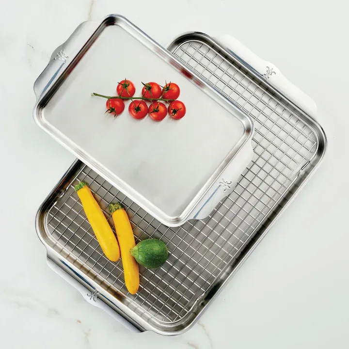 Provisions OvenBond -  3 pc Set: Quarter Sheet Pan, Half Sheet Pan + Cooling Rack