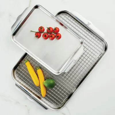 Provisions OvenBond -  3 pc Set: Quarter Sheet Pan, Half Sheet Pan + Cooling Rack