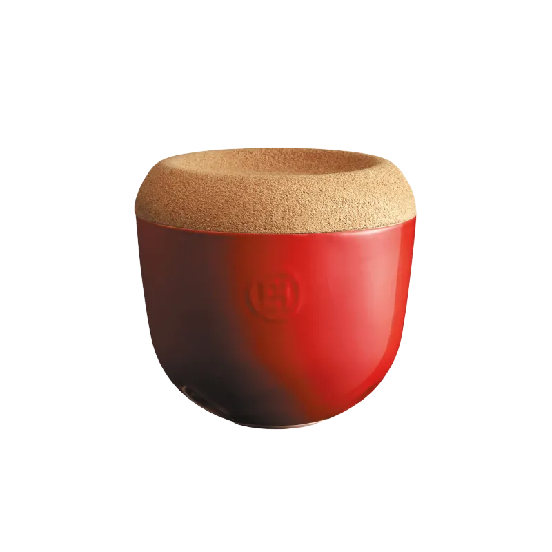 Burgundy Garlic Pot