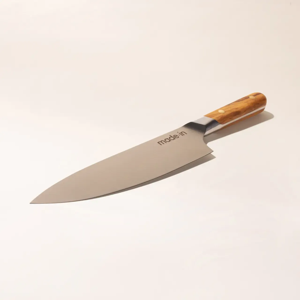 MADE IN - 8&quot; CHEF KNIFE OLIVE WOOD