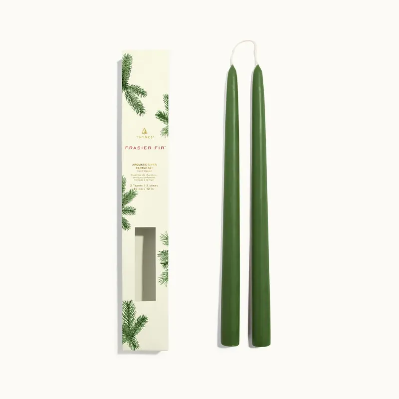 Frasier Fir 12&quot; Taper Candle Set