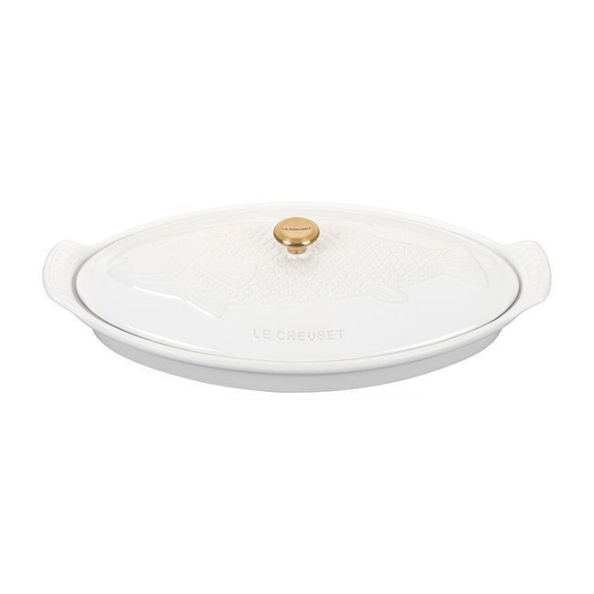 Le Creuset Fish Baker 1.7 QT, Color: White