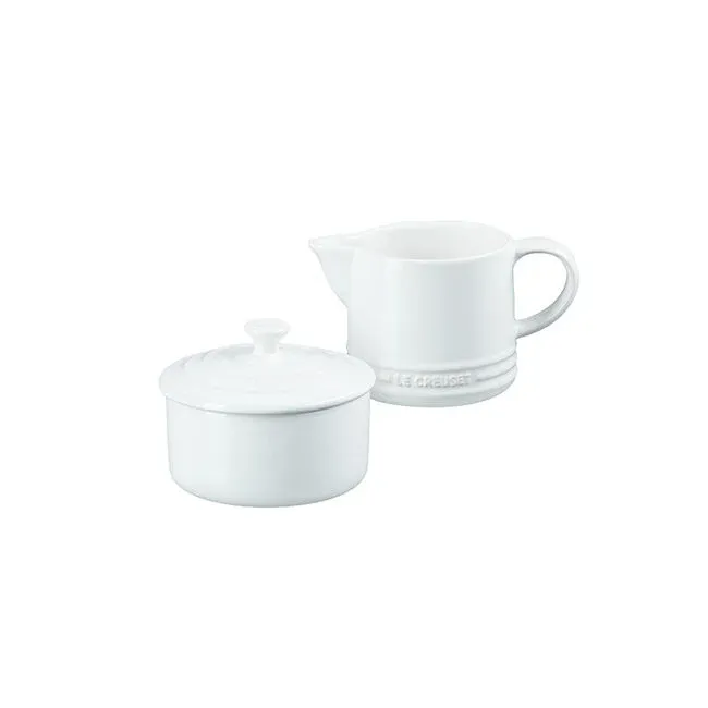Signature Cream And Sugar  Set, Color: White