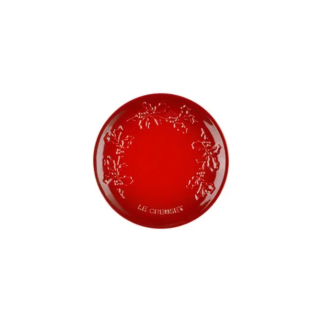Holly Dessert Plate, Color: Cerise