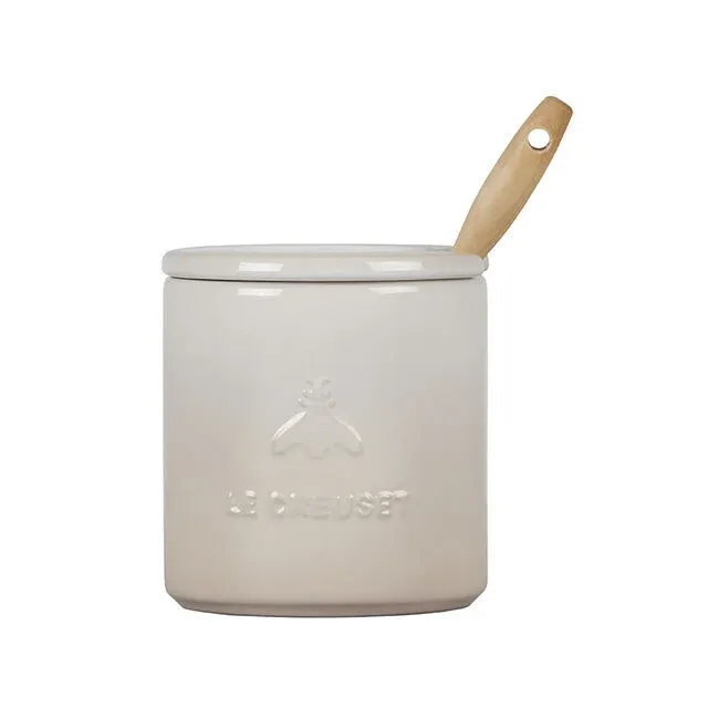 Le Creuset Honey Pot with Dipper, Color: Meringue