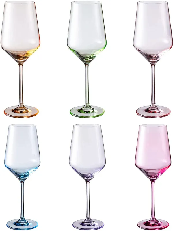 KHEN - Spring Colored Wine Glasses Set of 6