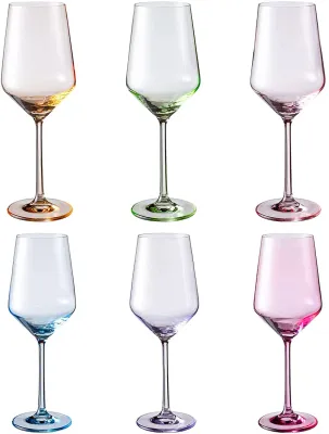 KHEN - Spring Colored Wine Glasses Set of 6
