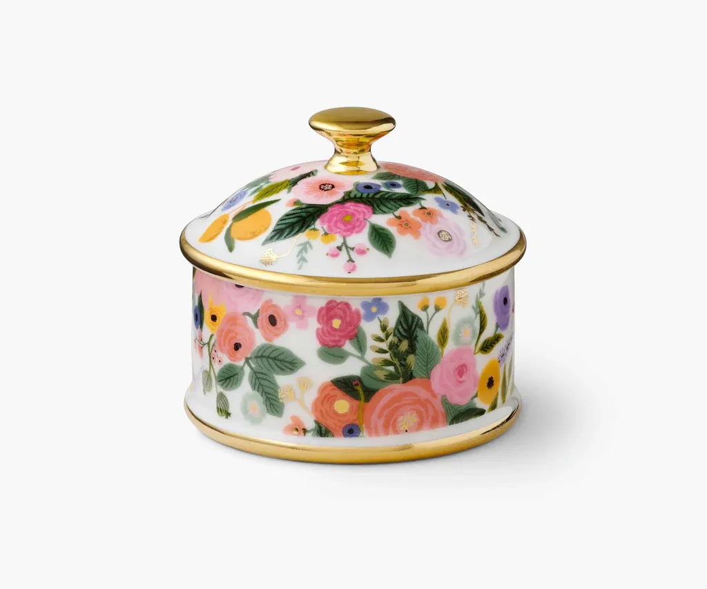 Rifle Paper- Garden Party Round Porcelain Box