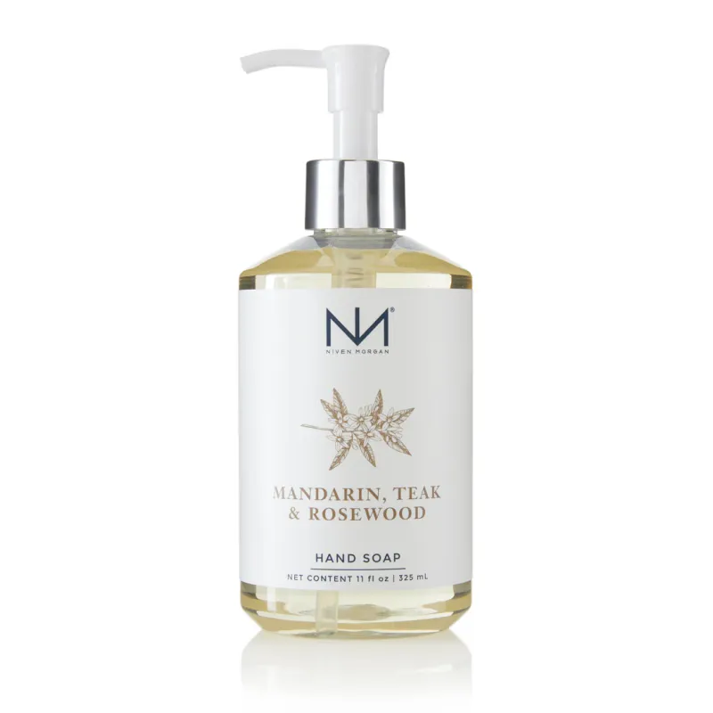 Mandarin Teak &amp; Rosewood Hand Soap 11oz