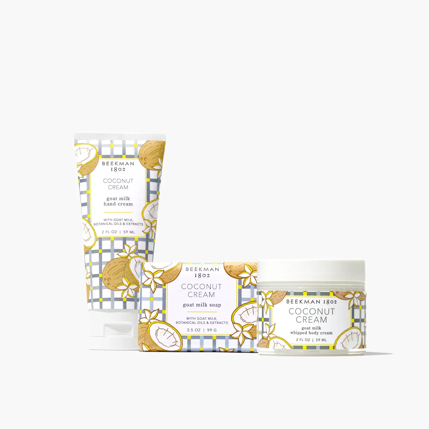 Beekman Gift Set of 3 - Coconut Cream