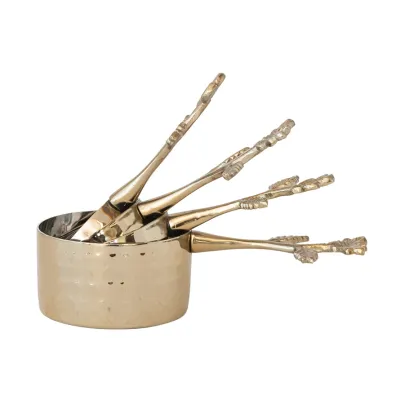 GOLD Stainless Steel Measuring Cups, S/ 4
