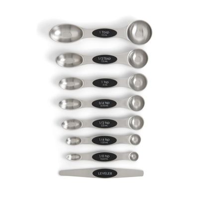 Mrs. Anderson&#39;s Baking Dual-Sided Magnetic Measuring Spoons with Leveler