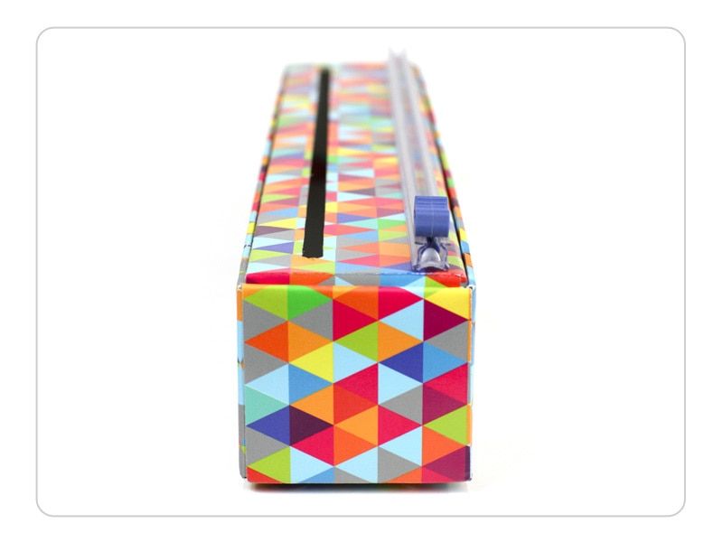 ChicWrap Plastic Wrap Dispenser, Color: Triangles Dispenser