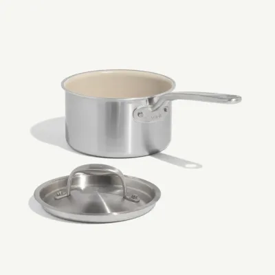 MADE IN- 4QT CeramiClad Saucepan