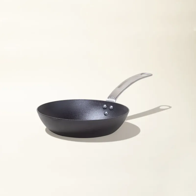 MADE IN - 8” BLUE CARBON STEEL FRYING PAN (SEASONED)