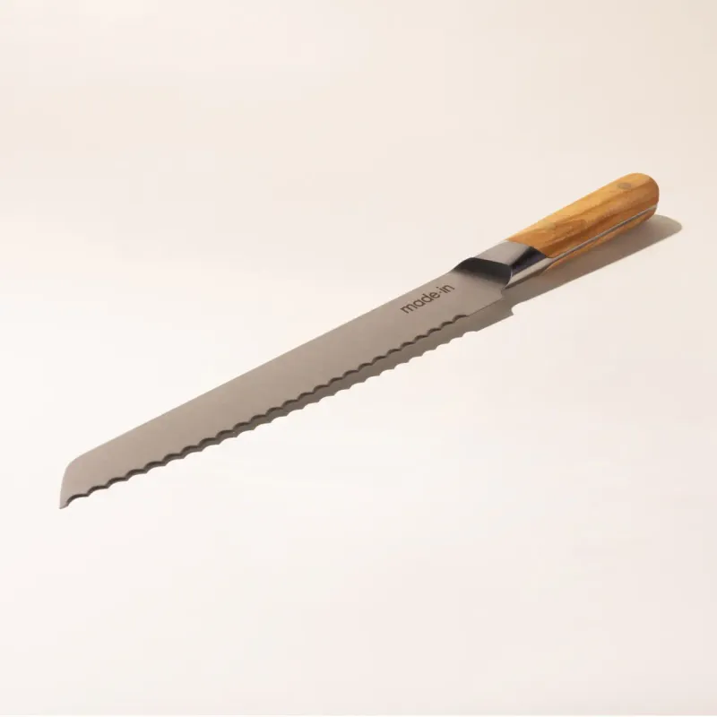 MADE IN - 9” BREAD KNIFE OLIVE WOOD