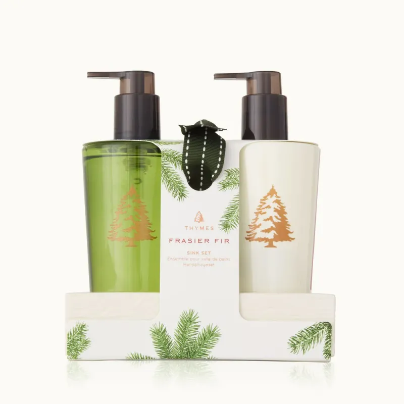 Frasier Fir  Sink Set w/Ceramic Caddy